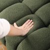 62.2length ,35.83" deepth ,human body structure for USA people, marshmallow sofa,boucle sofa ,OLIVE GREEN 2S BOUCLE