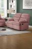 Luxurious Velvet Blush Pink Color 2-Seater Manual Recliner Loveseat Couch Manual Motion Plush Armrest Living Room Furniture 1pc Loveseat Couch