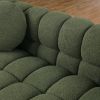 62.2length ,35.83" deepth ,human body structure for USA people, marshmallow sofa,boucle sofa ,OLIVE GREEN 2S BOUCLE