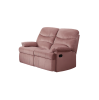 Luxurious Velvet Blush Pink Color 2-Seater Manual Recliner Loveseat Couch Manual Motion Plush Armrest Living Room Furniture 1pc Loveseat Couch