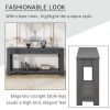 TREXM Console Table/Sofa Table with Storage Drawers and Bottom Shelf for Entryway Hallway(Tan)