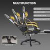 Ergonomic Gaming Chair for Adults, Comfortable Computer Chair for Heavy People, Adjustable Height Office Desk Chair with Wheels