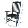 Rocking Chair, All Weather Resistant Poly Lumber Outdoor Porch Rocker, Rocking Chairs for Outdoor, Indoor, Patio, Deck, Garden, Backyard