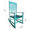 Rocking Chair, All Weather Resistant Poly Lumber Outdoor Porch Rocker, Rocking Chairs for Outdoor, Indoor, Patio, Deck, Garden, Backyard